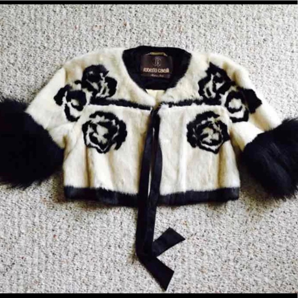 Roberto Cavalli fox fur jacket. size M